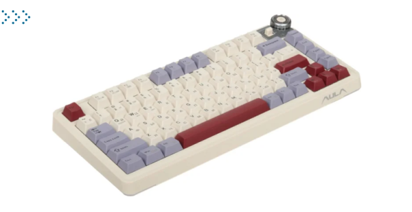 Клавиатуры AULA AU75 Light Blue-White-Dark Purple Star vector switches